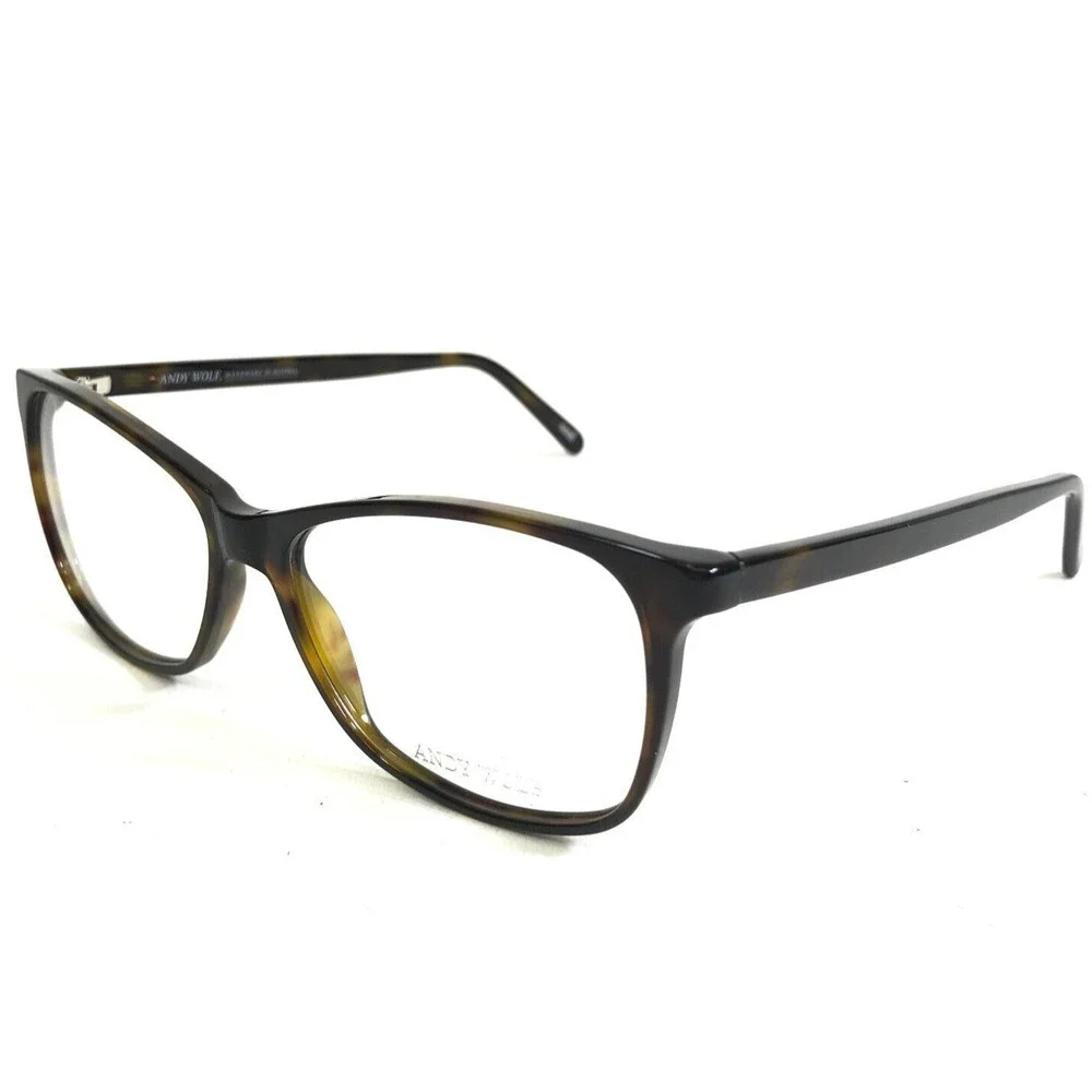 Andy Wolf Eyeglasses Frames 5072 col.b Brown Tortoise Cat Eye Full Rim 55-14-140